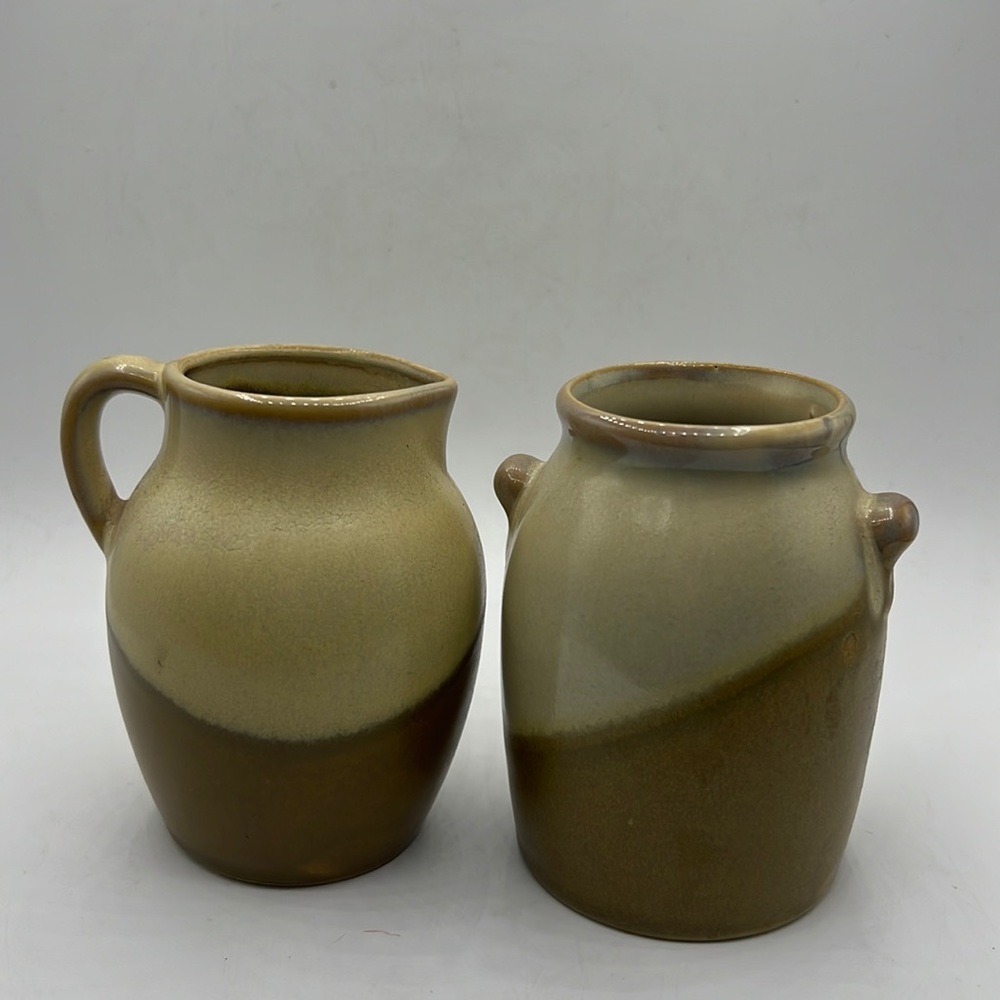 VTG Creamer and Sugar Set Ceramic